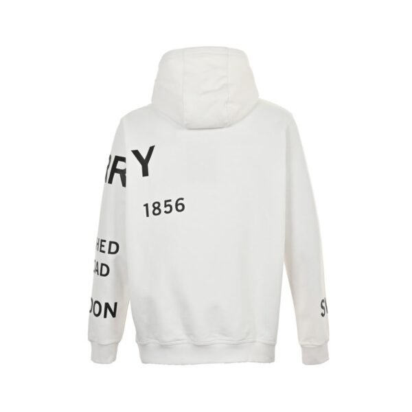 Burberry 24Fw Thick rubber lettering print hoodie