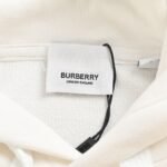 Burberry 24Fw Thick rubber lettering print hoodie