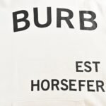 Burberry 24Fw Thick rubber lettering print hoodie