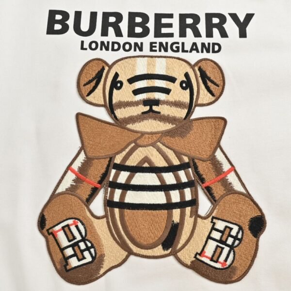 Burberry 23Fw Embroidered Teddy Bear Sweatshirt