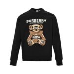 Burberry 23Fw Embroidered Teddy Bear Sweatshirt