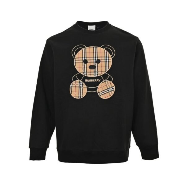 Burberry 23Fw Embroidered bear sweatshirt