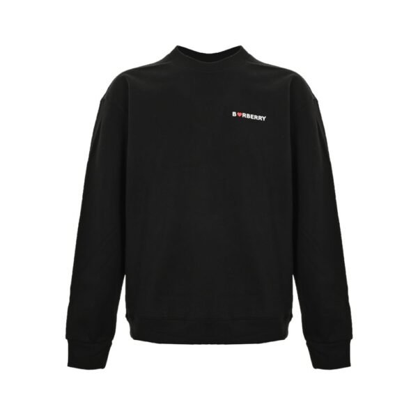 Burberry 23Fw Valentine's Day flocked heart sweatshirt