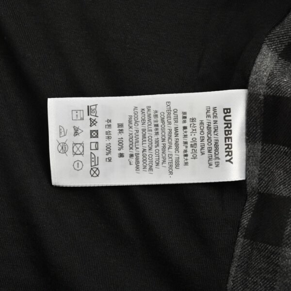 Burberry 23Fw Check Lined Zip-Up Hoodie Jacket