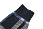 Burberry 24Fw Blue Check Knit Hoodie