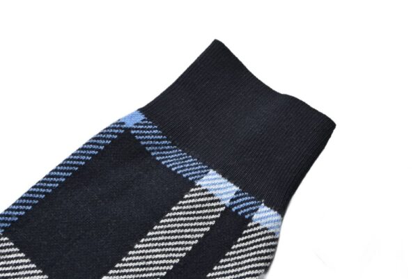 Burberry 24Fw Blue Check Knit Hoodie