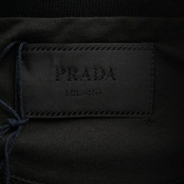 Prada 24Fw Dark Jacquard Triangle Logo Sweatshirt