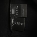 Prada 24Fw Dark Jacquard Triangle Logo Sweatshirt