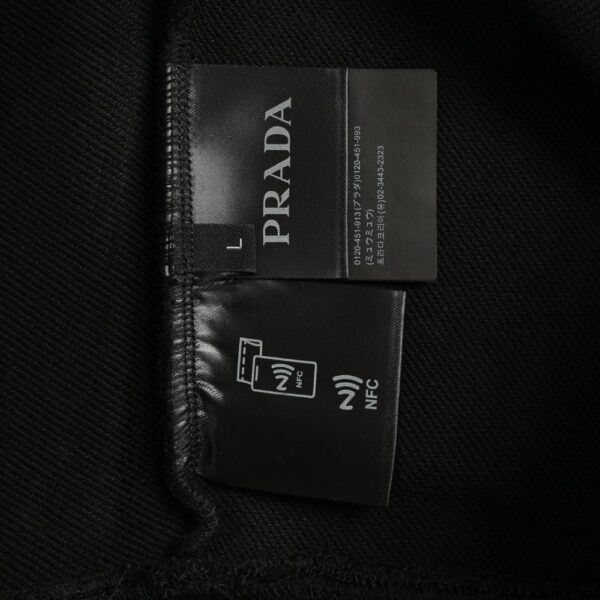 Prada 24Fw Dark Jacquard Triangle Logo Sweatshirt