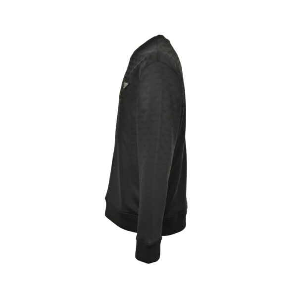 Prada 24Fw Dark Jacquard Triangle Logo Sweatshirt
