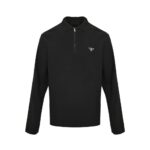 Prada 24Fw Triangle logo long-sleeved polo shirt
