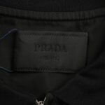 Prada 24Fw Triangle logo long-sleeved polo shirt