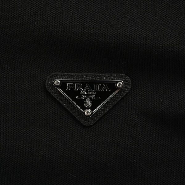 Prada 24Fw Triangle logo long-sleeved polo shirt