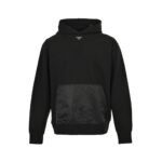 Prada 24Fw Collar Triangle Nylon Pocket Hoodie