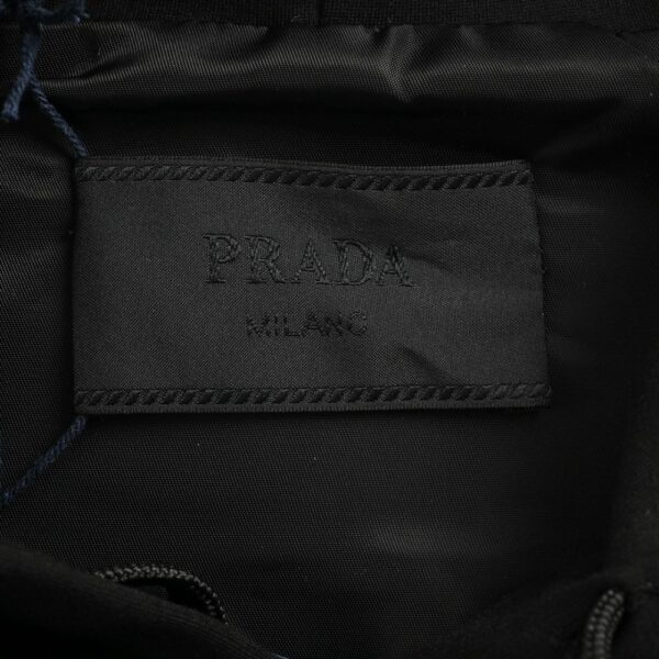 Prada 24Fw Collar Triangle Nylon Pocket Hoodie