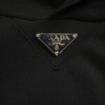 Prada 24Fw Collar Triangle Nylon Pocket Hoodie