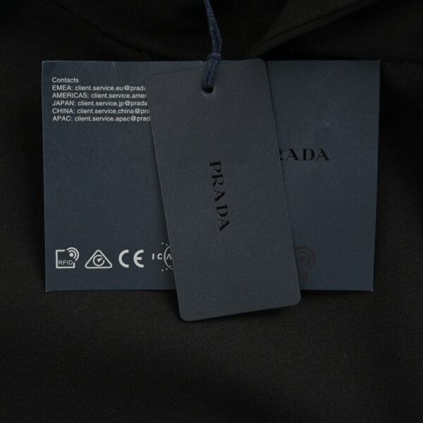 Prada 24Fw Collar Triangle Nylon Pocket Hoodie