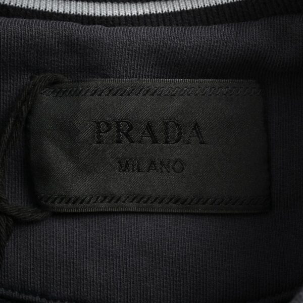 Prada 24Fw Distressed Print Washed Gradient Sweatshirt
