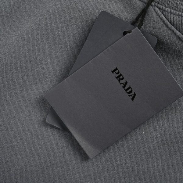 Prada 24Fw Distressed Print Washed Gradient Sweatshirt