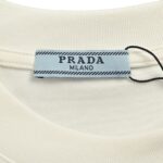Prada 24Fw Embossed Metal Triangle Logo T-shirt