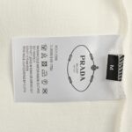 Prada 24Fw Embossed Metal Triangle Logo T-shirt