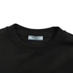Prada 24Fw Embossed Metal Triangle Logo T-shirt