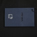 Prada 24Fw Embossed Metal Triangle Logo T-shirt