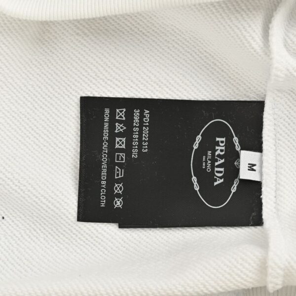 Prada 24Fw ink splash triangle logo sweatshirt