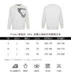 Prada 24Fw ink splash triangle logo sweatshirt