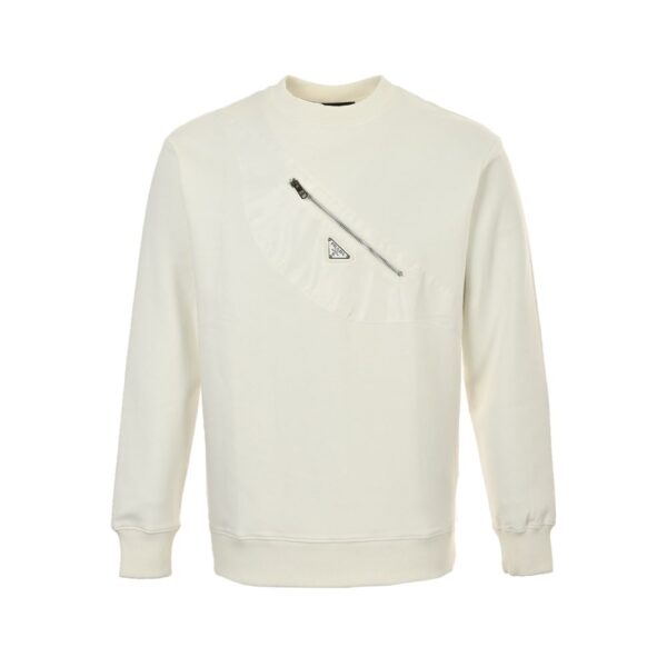 Prada 24Fw triangle logo backpack sweatshirt