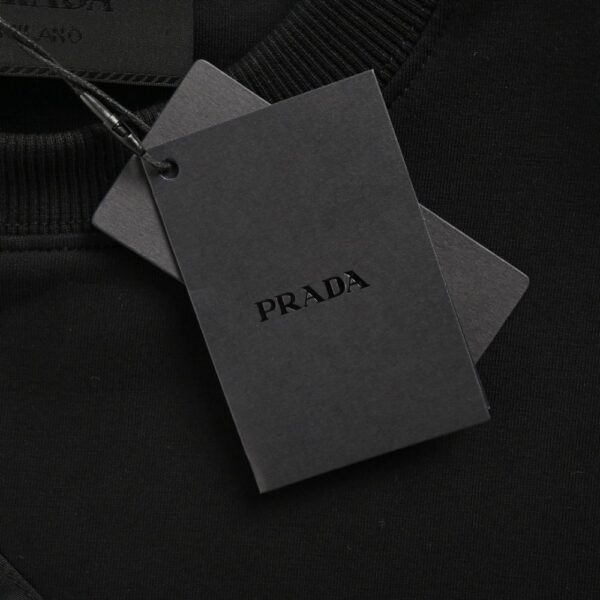 Prada 24Fw triangle logo backpack sweatshirt