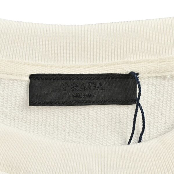 Prada 24Fw Round neck sweatshirt with triangle logo