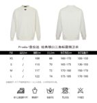 Prada 24Fw Round neck sweatshirt with triangle logo