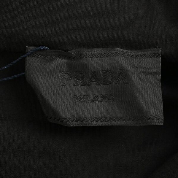 Prada 24Fw embroidered logo hoodie