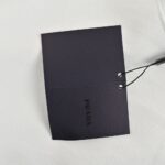 Prada 23Fw Round neck sweatshirt with triangle logo