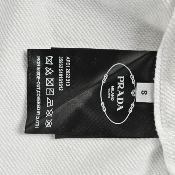 Prada 23Fw Round neck sweatshirt with triangle logo
