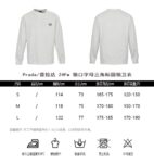 Prada 23Fw Round neck sweatshirt with triangle logo