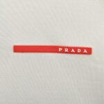 Prada 23Fw Red Stripe Air Layer Sweatshirt