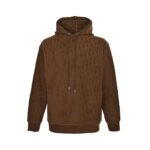 Dior 24Fw All-over printed towel embroidery hooded sweatshirt