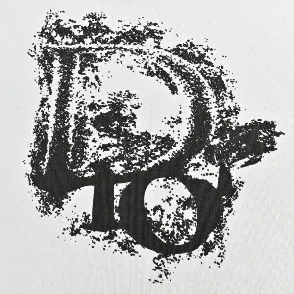 Dior 24Fw Ink splash letter print sweatshirt