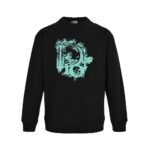 Dior 24Fw Ink splash letter print sweatshirt