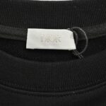 Dior 24Fw Graffiti ink letter print short sweatshirt