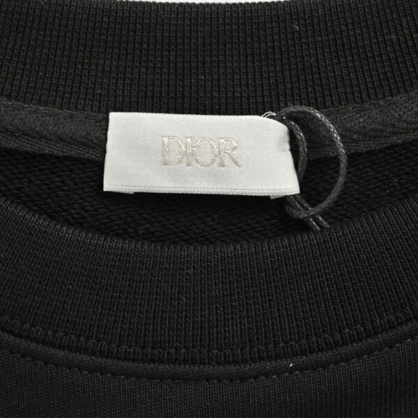 Dior 24Fw Graffiti ink letter print short sweatshirt