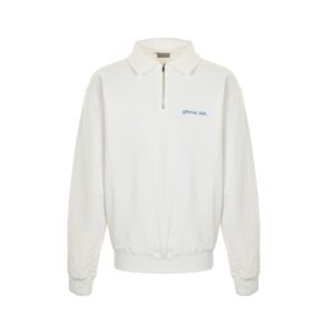 Dior 24Fw Embroidered half-zip lapel sweatshirt