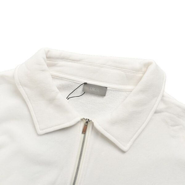 Dior 24Fw Embroidered half-zip lapel sweatshirt