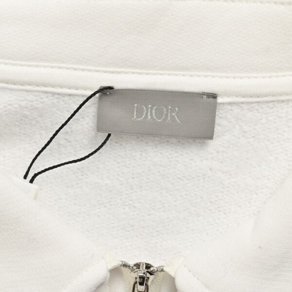 Dior 24Fw Embroidered half-zip lapel sweatshirt