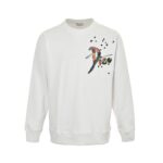 Dior 24Fw Painted ink letter print sweatshirt