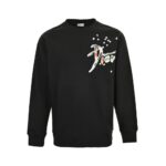 Dior 24Fw Painted ink letter print sweatshirt