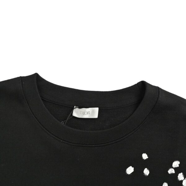 Dior 24Fw Painted ink letter print sweatshirt