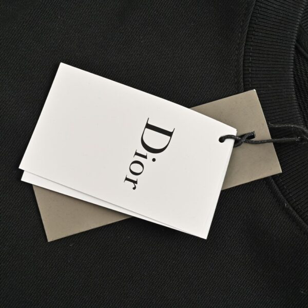 Dior 24Fw Painted ink letter print sweatshirt